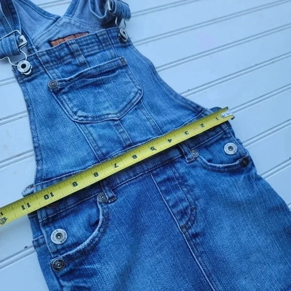 Jalate Denim Dress Jumper Overall Jeans Adjustable Blue Sz 5